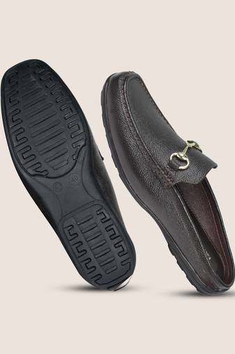 Tanny shoes men's genuine leather brown ethnic sandal with golden buckle