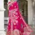Sangam prints rani silk woven work festival saree
