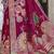 Sangam prints magenta silk woven work festival saree