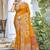 Sangam prints mustard silk woven work festival saree