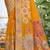 Sangam prints mustard silk woven work festival saree