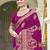 Sangam prints magenta silk woven work festival saree