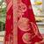 Sangam prints red silk woven work festival saree