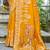 Sangam prints mustard silk woven work festival saree