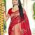 Sangam prints red silk woven work festival saree