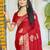 Sangam prints red silk woven work festival saree