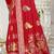 Sangam prints red silk woven work festival saree