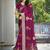 Sangam prints magenta silk woven work festival saree