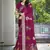 Sangam prints magenta silk woven work festival saree
