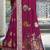 Sangam prints magenta silk woven work festival saree