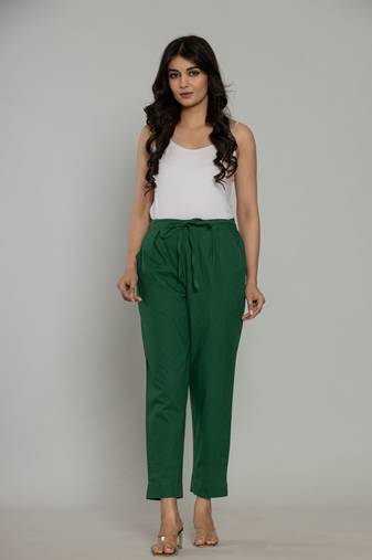 Cotton Green Dyed pant