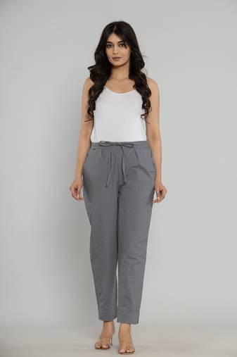  Cotton grey Dyed pant