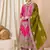 Rajgranth women's faux georgette fabric zari embroidery kurtaset with dupatta