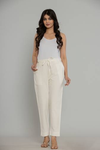 Cotton Off-white Dyed pant
