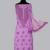 hand embroidered lavender georgette lucknowi chikankari unstitched suit piece 