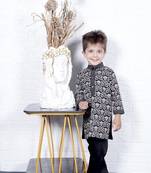 Black Printed Kurta pant