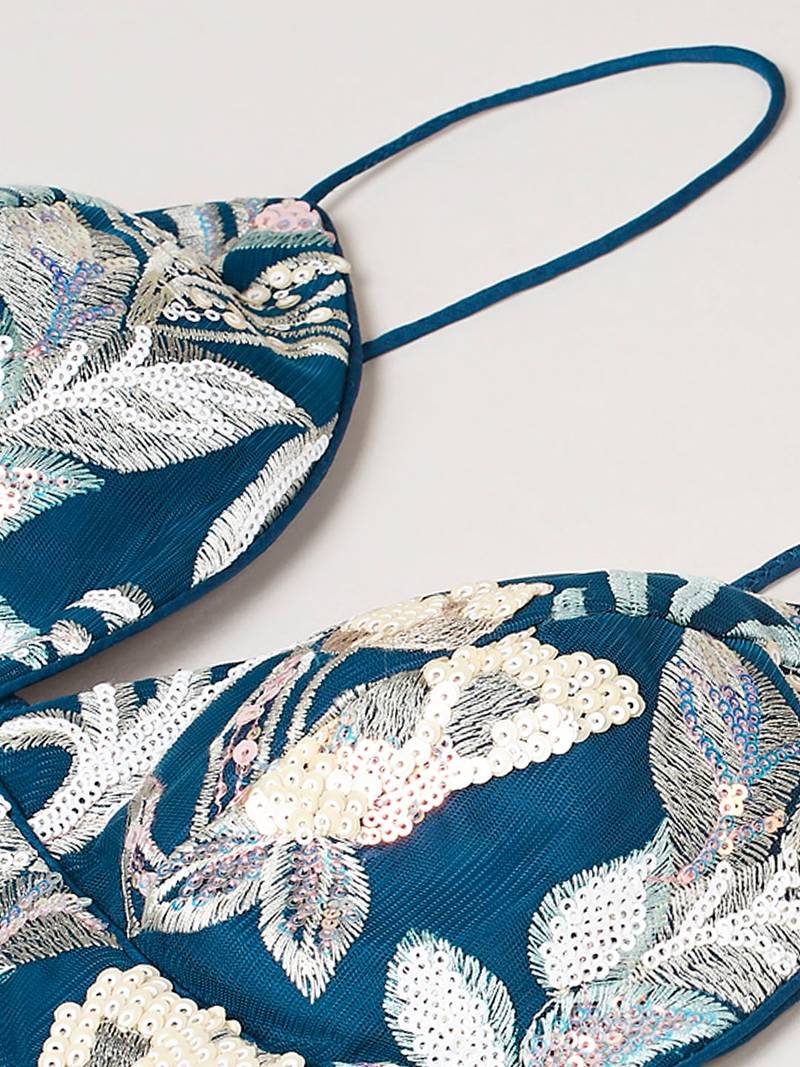 Ravishing Blue Color Sequins Soft Net Party Wear Lehenga Choli