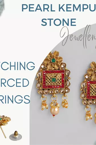 Matte gold plated multi color kempu kundan gemstone-studded necklace jewelry set