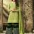 Light green georgette semi stitched salwar suit with dupatta