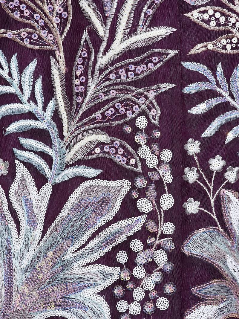 Breathtaking Wine Sequins Soft Net Function Wear Lehenga Choli