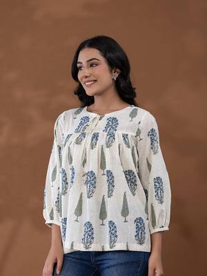  cotton printed top 1