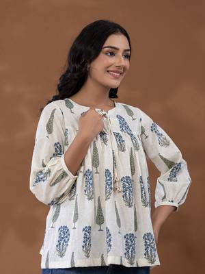  cotton printed top 2