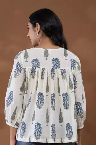  cotton printed top