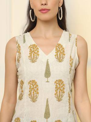  mustard cotton sleeveless boxy top 4