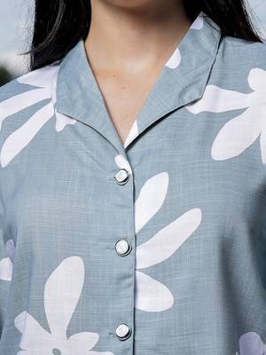  green cotton linen bishopsleeveshirt style top 4