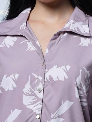  purple liva collar shirt style top 4