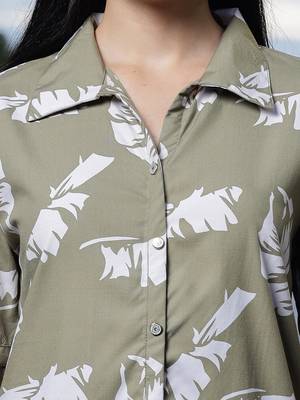  green liva collaredshirt style top 4