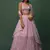 pink digital printed georgette lehenga set choli with dupatta