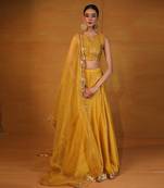Mustard Embellished Lehenga Set