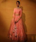 Blush Pink Embroiderd Lehenga Set.