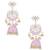 I jewels gold plated traditional meenakari floral kundan & pearls jhumka earrings for women