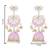 I jewels gold plated traditional meenakari floral kundan & pearls jhumka earrings for women