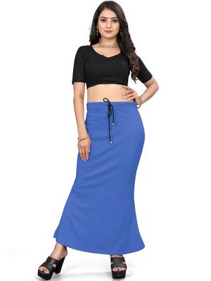 Royal blue lycra cotton blended shapewear petticoat for saree || skirts for women 1