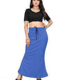 Royal blue lycra cotton blended shapewear petticoat for saree || skirts for women