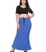 Royal blue lycra cotton blended shapewear petticoat for saree || skirts for women