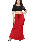 Red lycra cotton blended shapewear petticoat for saree || skirts for women