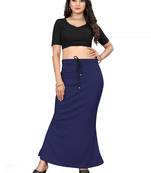 Navy blue lycra cotton blended shapewear petticoat for saree || skirts for women