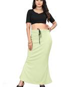 Women's mint green lycra cotton blended shapewear petticoat for saree || skirts for women
