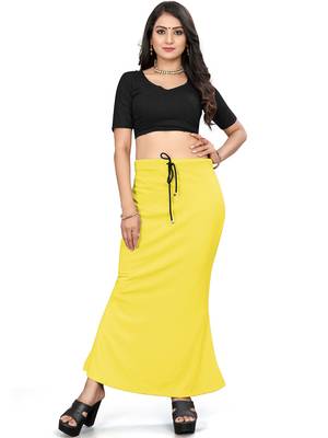 Lemon lycra cotton blended shapewear petticoat for saree || skirts for women 1