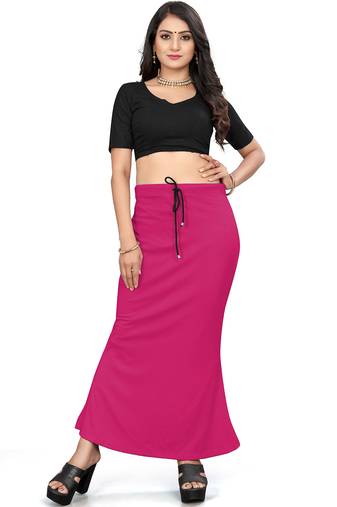 Women's cherry lycra cotton blended shapewear petticoat for saree || skirts for women