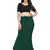 Women's bottle green lycra cotton blended shapewear petticoat for saree || skirts for women
