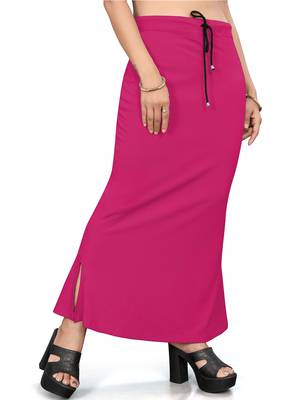 Women's cherry lycra cotton blended shapewear petticoat for saree || skirts for women 3