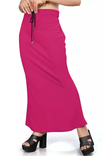 Women's cherry lycra cotton blended shapewear petticoat for saree || skirts for women