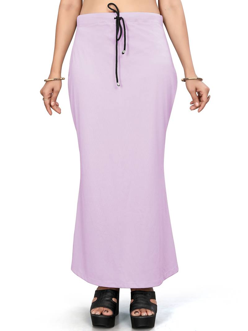 Women's lavender lycra cotton blended shapewear petticoat for saree || skirts for women