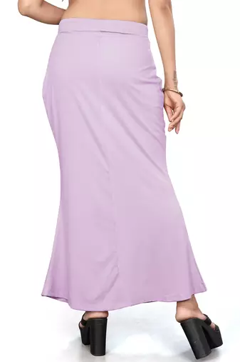 Women's lavender lycra cotton blended shapewear petticoat for saree || skirts for women