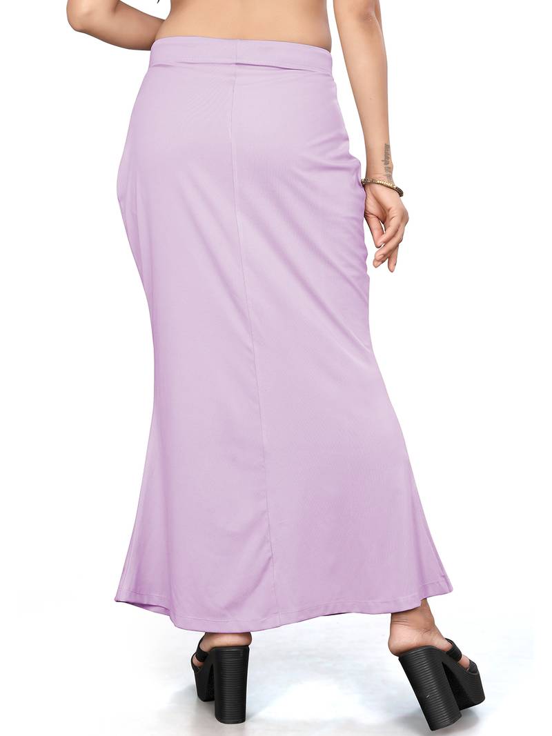 Women's lavender lycra cotton blended shapewear petticoat for saree || skirts for women